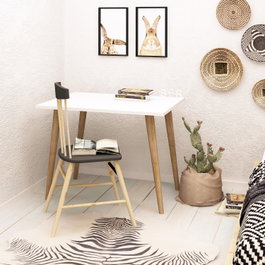 Hanah Home Lery Mesa de estudio Blanca